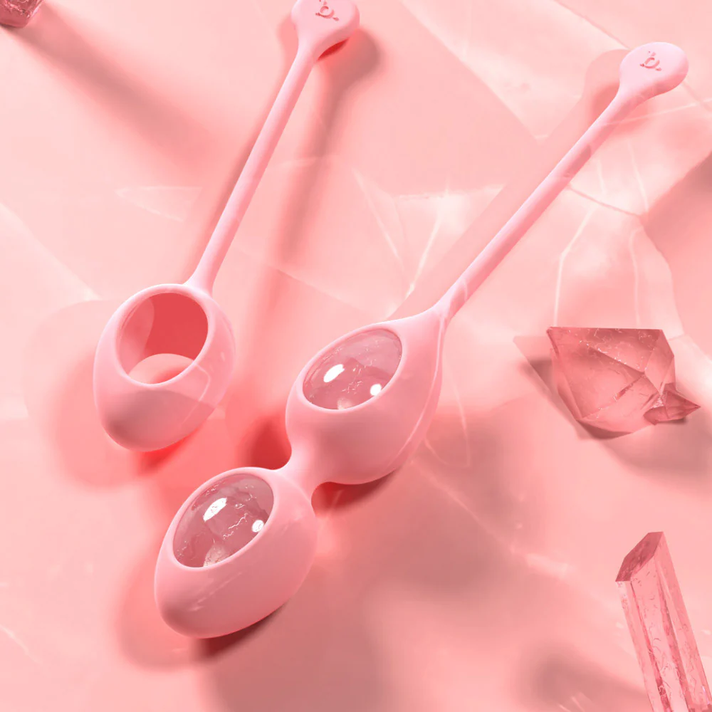 Yonii de Biird boules de Kegel en quartz rose - Image 4